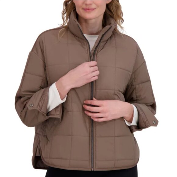 NWT Roxy Women's Quilted Jacket, Brown (Expresso) - Picture 4 of 11